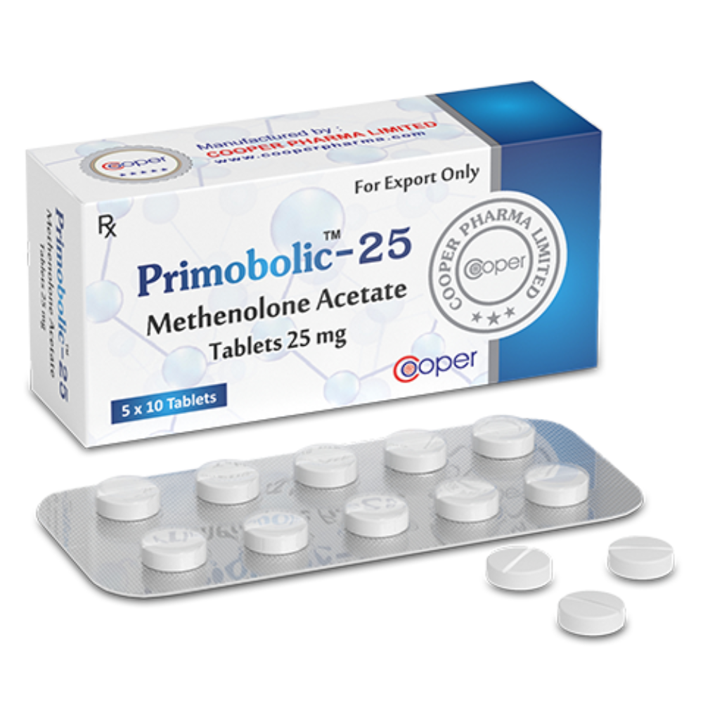 Acetato de Primobolan — Cooper Pharma Primobolic 25 25 mg 5×10 tablets