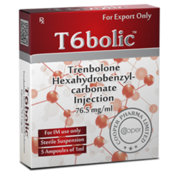 Trembolona — Cooper Pharma T6bolic Trenbolona Hexahydrobenzyl-carbonate Injection 76.5mg/ml 5 Ampolas 1ml