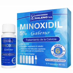 Minoxidil — Galeno 5% 6 Frascos de 60ml