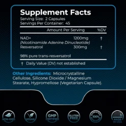 NAD+ — Wellness Resveratrol NAD+ 1500 90 Cápsulas