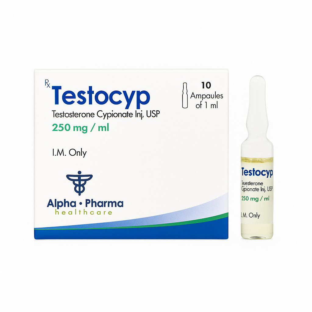 Cipionato de Testosterona — Alpha Pharma Testocyp 250mg 10x1ml