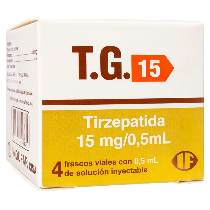 Tirzepatida — TG 15mg 4 Ampolas Caixa Nova