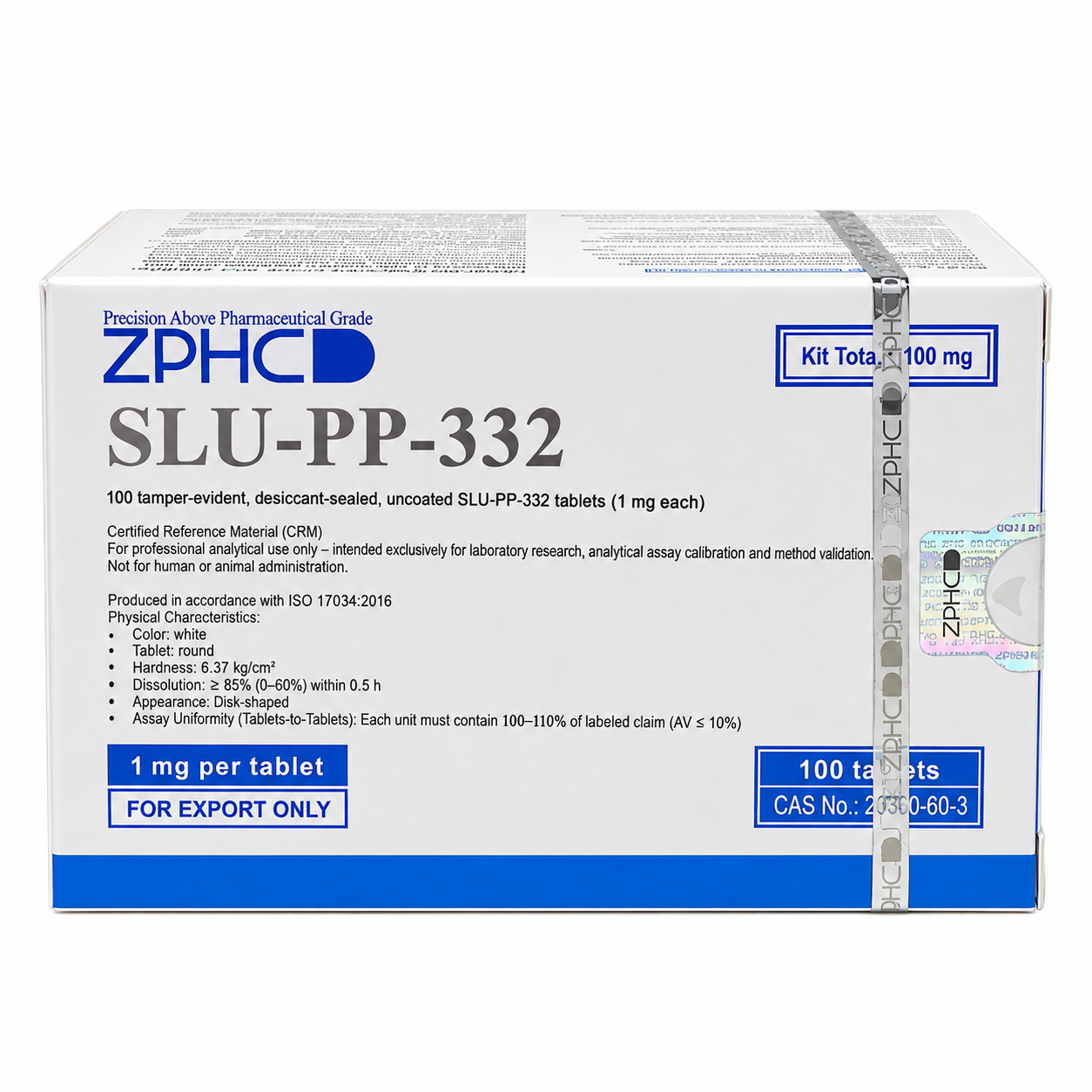 SLU-PP-332 — ZPHC 1mg 100 Comprimidos