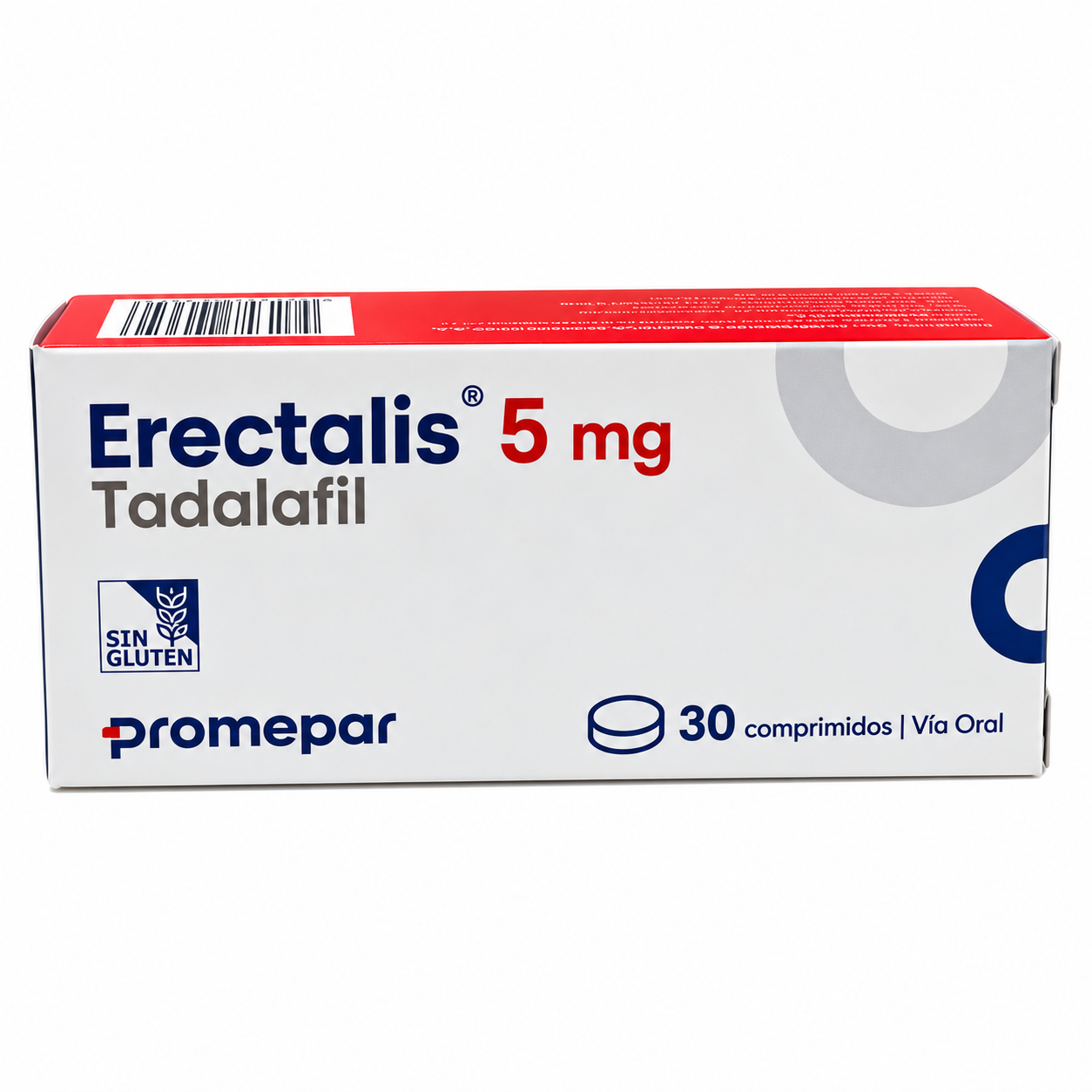 Erectalis — Promepar Tadalafil 5mg 30 Comprimidos